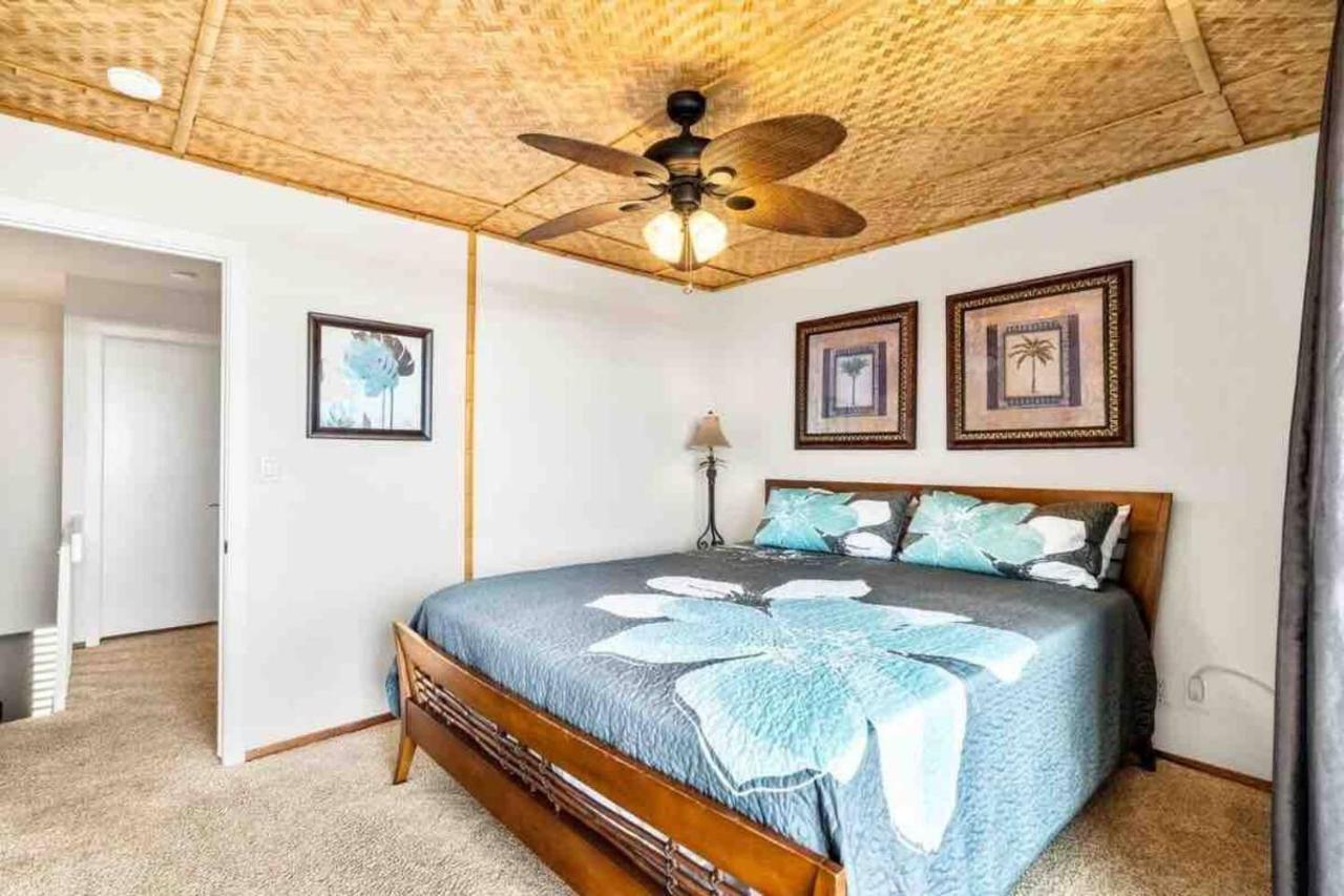 Family Friendly Kailua Bay View Ac Free Parking Walk To Kailua Village Bagian luar foto